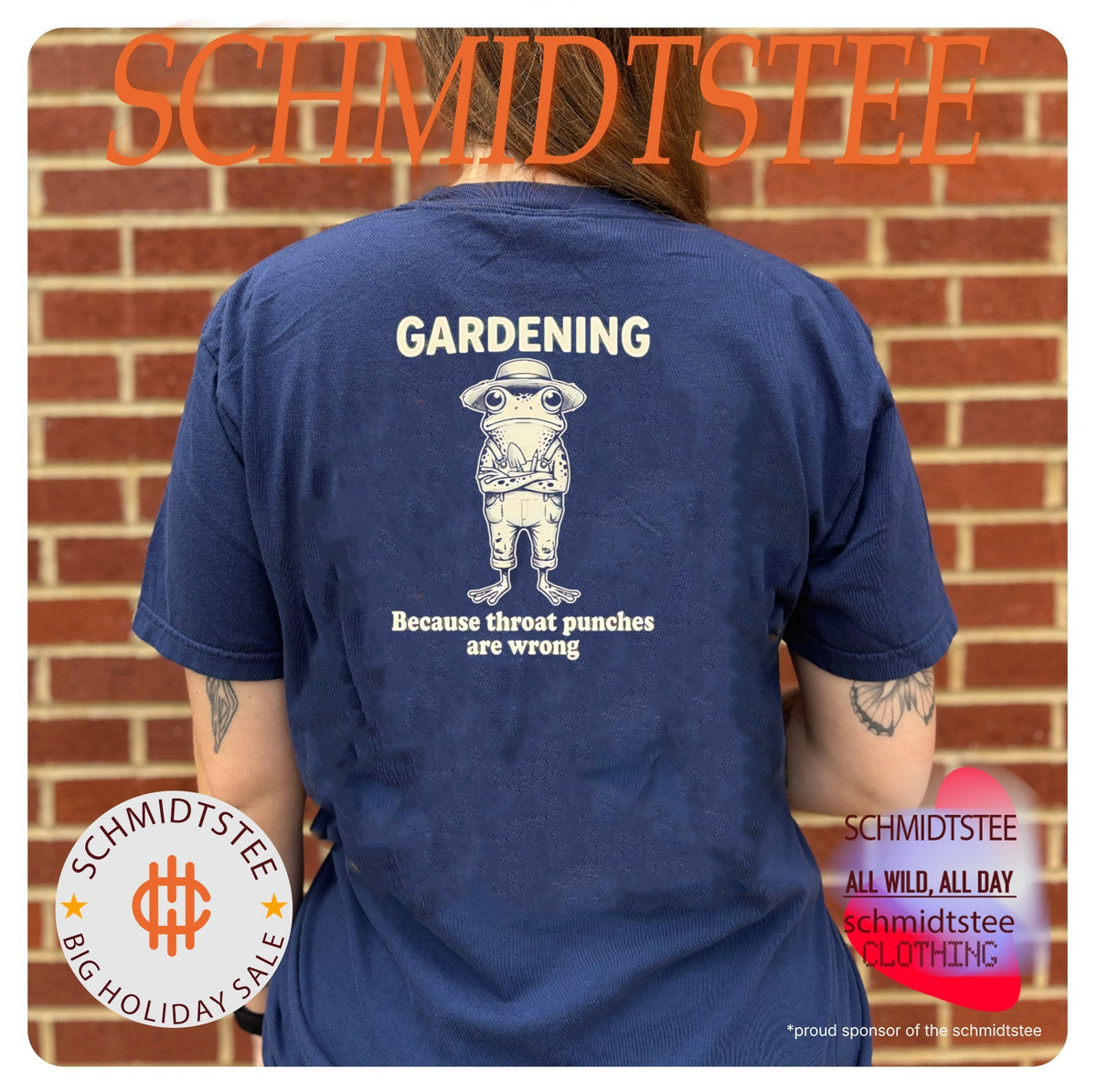 Frog gardening because throat punches are wrong shirt