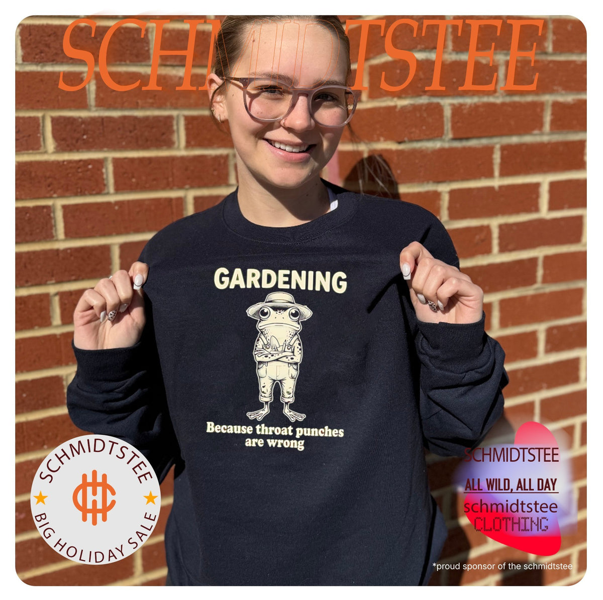 Frog gardening because throat punches are wrong shirt