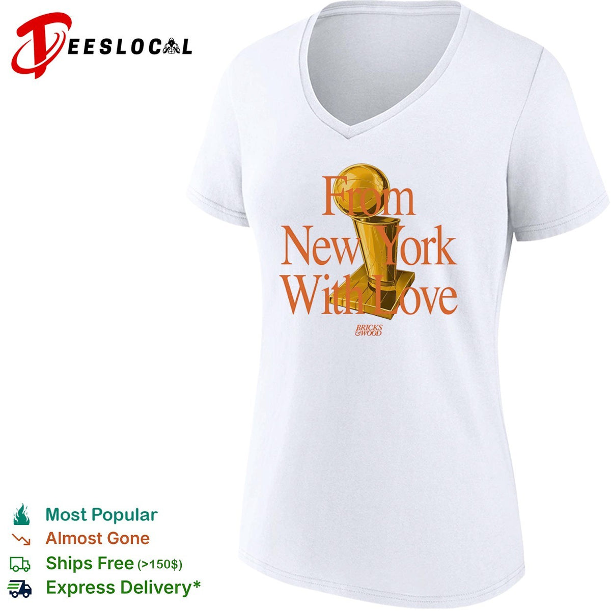 From New York With Love Bricks and Wood Championship Trophy shirt