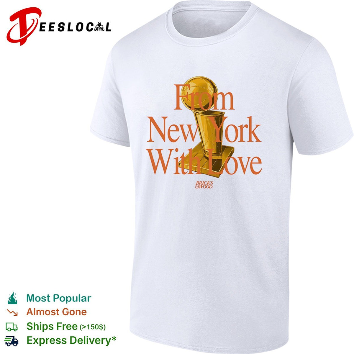 From New York With Love Bricks and Wood Championship Trophy shirt