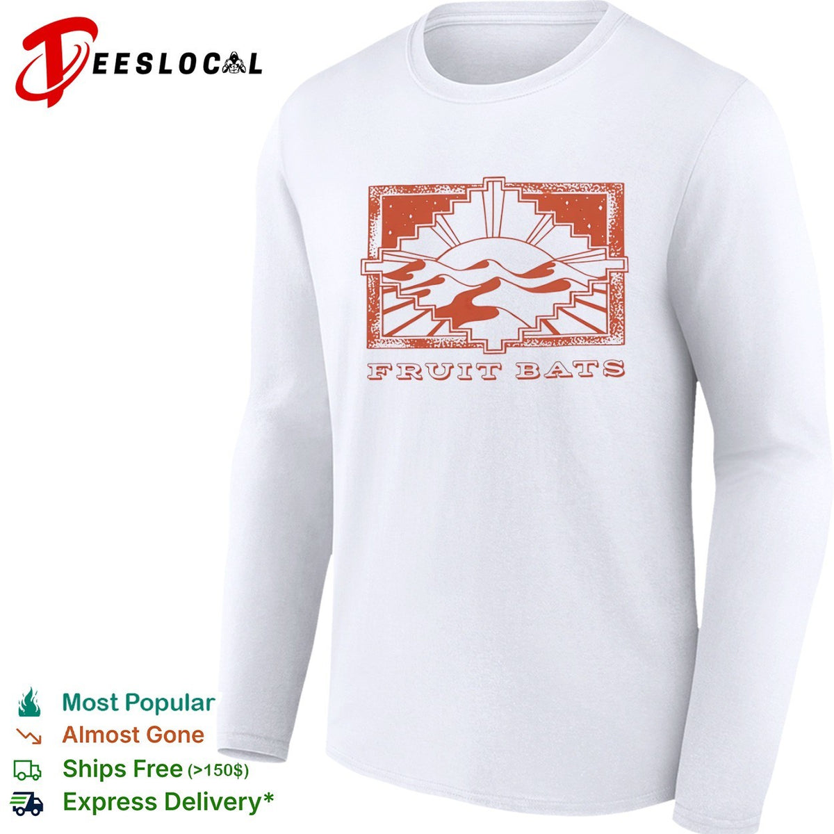 Fruit Bats Band Sun Desert Landscape Art shirt