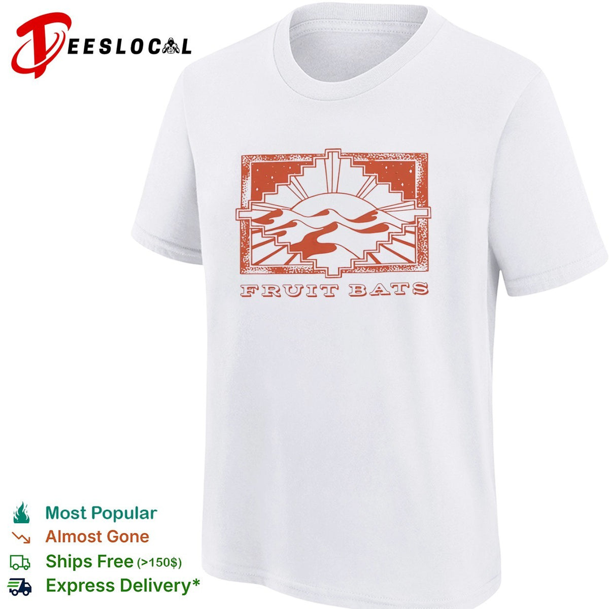 Fruit Bats Band Sun Desert Landscape Art shirt