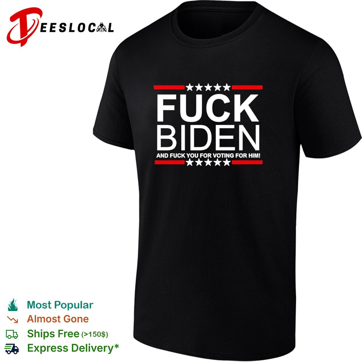Fuck Biden and fuck you for voting for him shirt