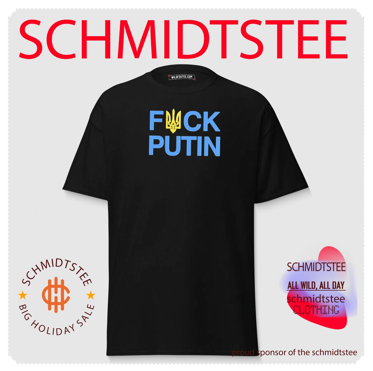 Fuck Putin Tryzub Ukraina flag shirt