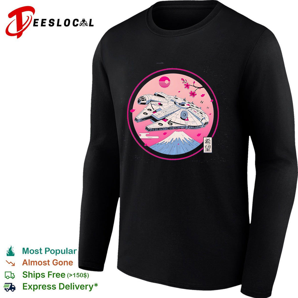 Fuji Hope a Japanese style design featuring the Millennium Falcon shirt