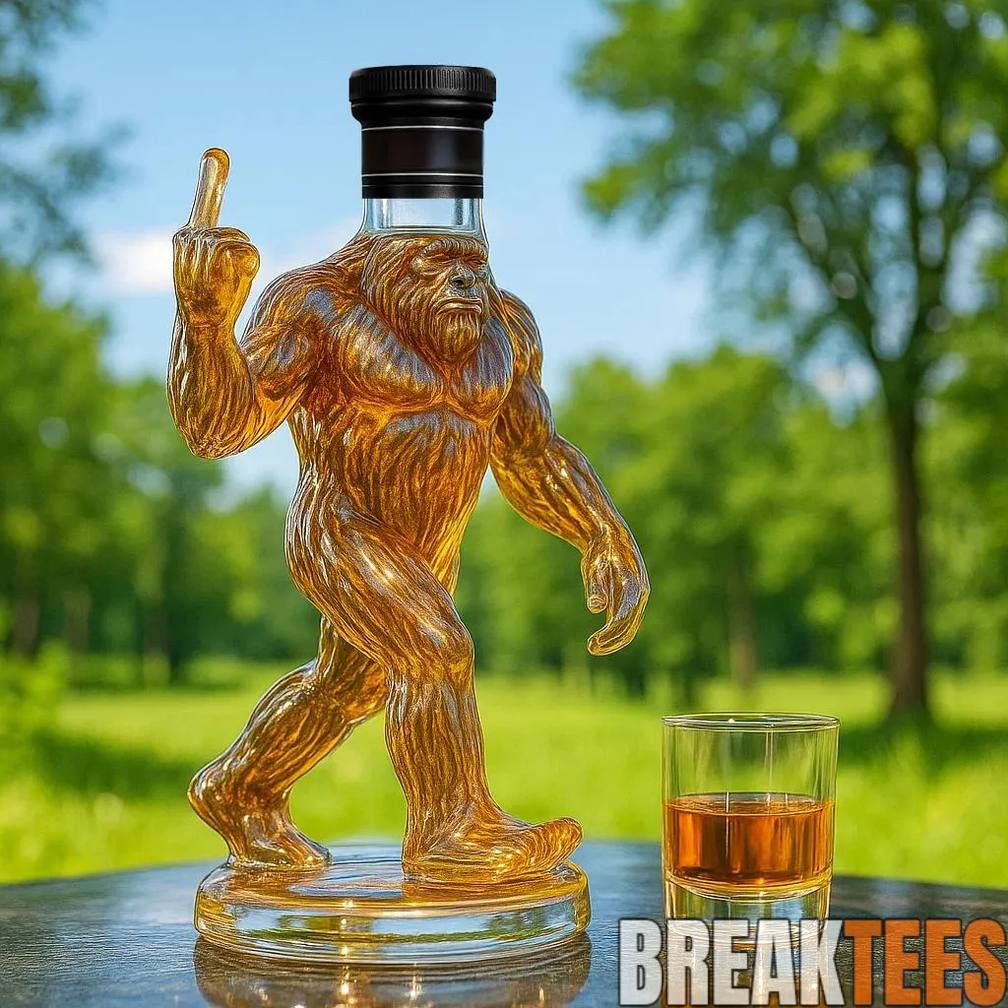 Funny Bigfoot Whiskey Bottle – Limited Edition