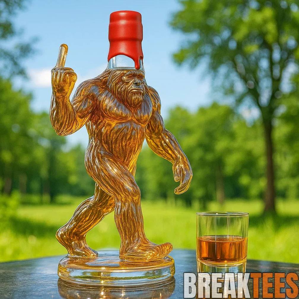 Funny Bigfoot Whiskey Bottle – Limited Edition