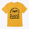 Funny Worm Mascot School T Shirt