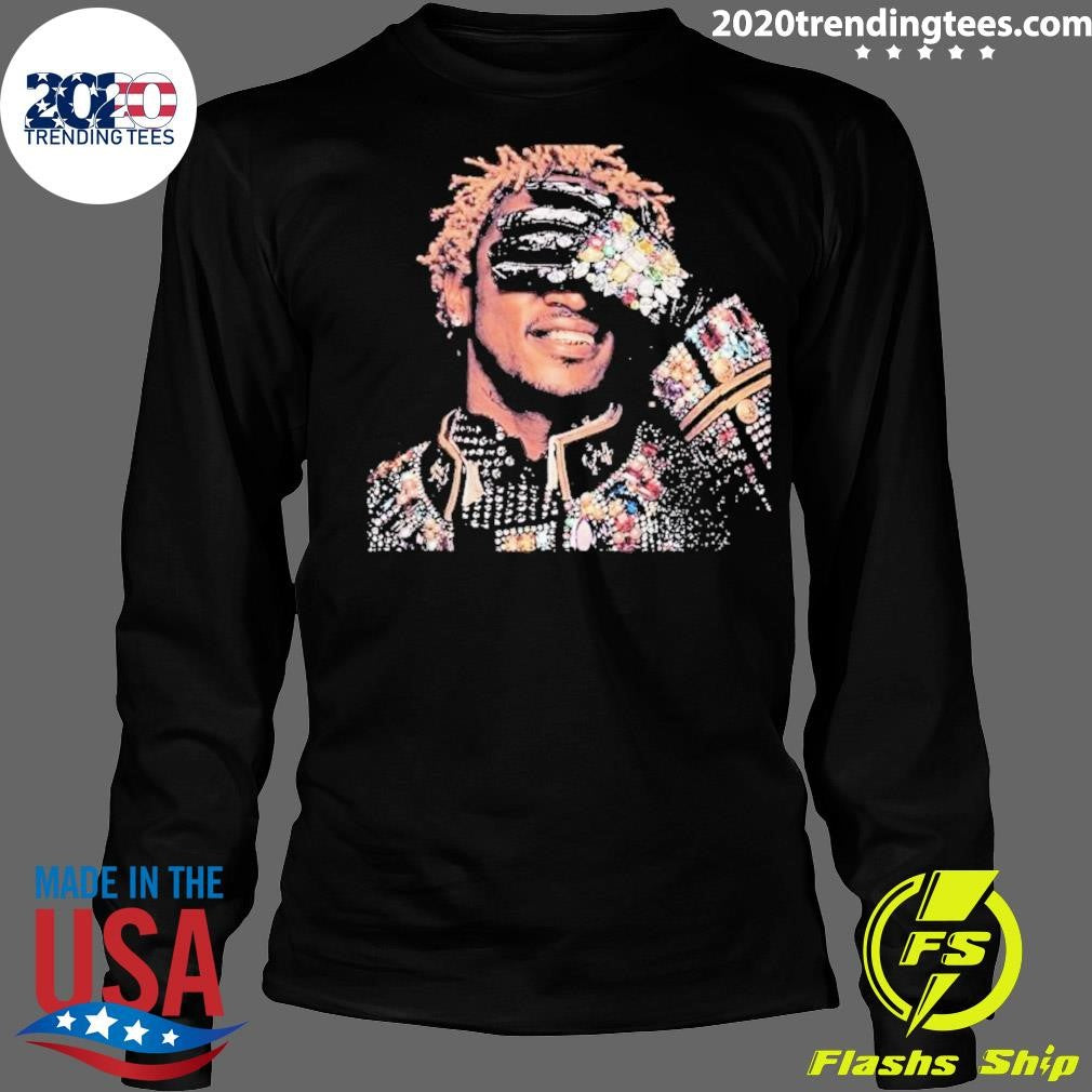 Future Rapper I Never Liked You Album Cover Jeweled Glove Diamond Bling Shirt