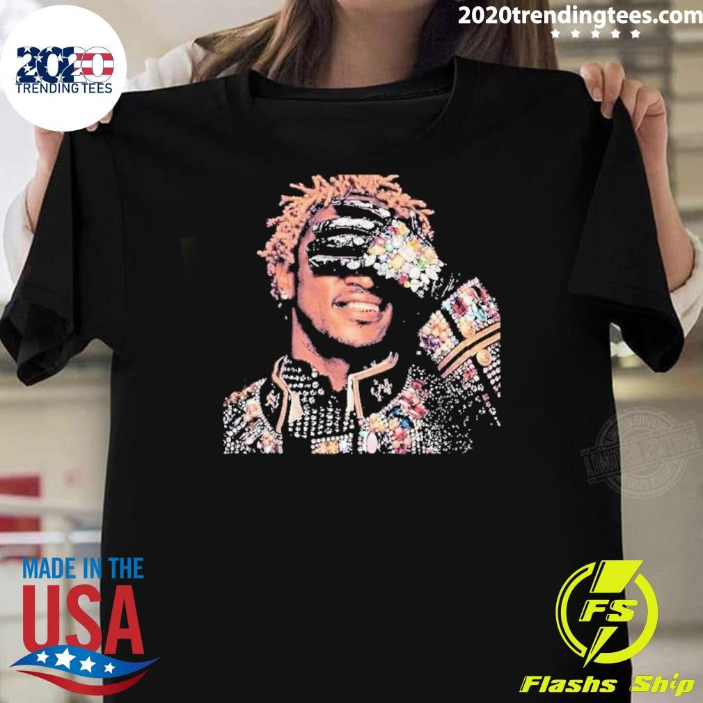 Future Rapper I Never Liked You Album Cover Jeweled Glove Diamond Bling Shirt