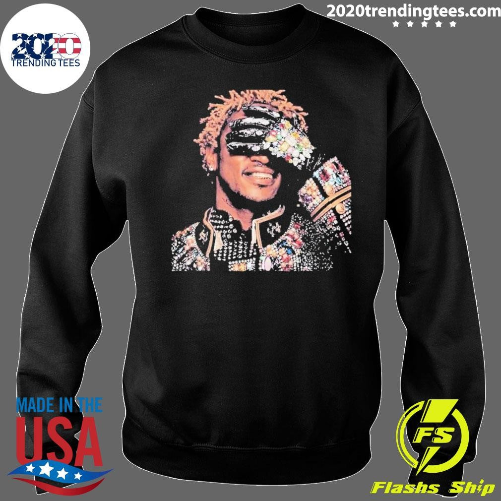 Future Rapper I Never Liked You Album Cover Jeweled Glove Diamond Bling Shirt