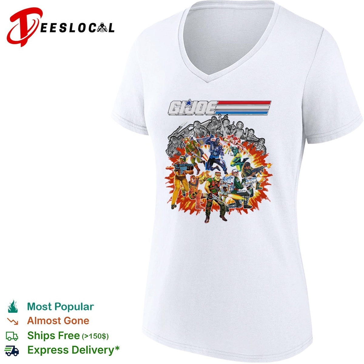 GI Joe A Real American Hero Action Force 80s Cartoon Nostalgia Retro shirt