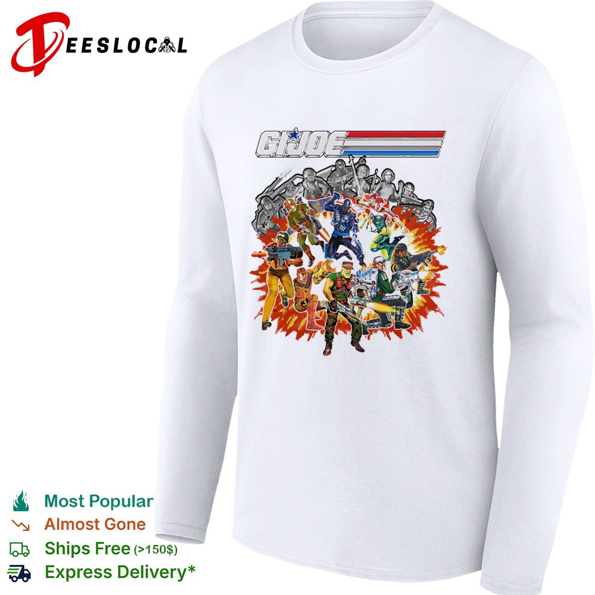 GI Joe A Real American Hero Action Force 80s Cartoon Nostalgia Retro shirt