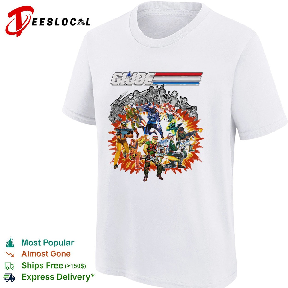 GI Joe A Real American Hero Action Force 80s Cartoon Nostalgia Retro shirt