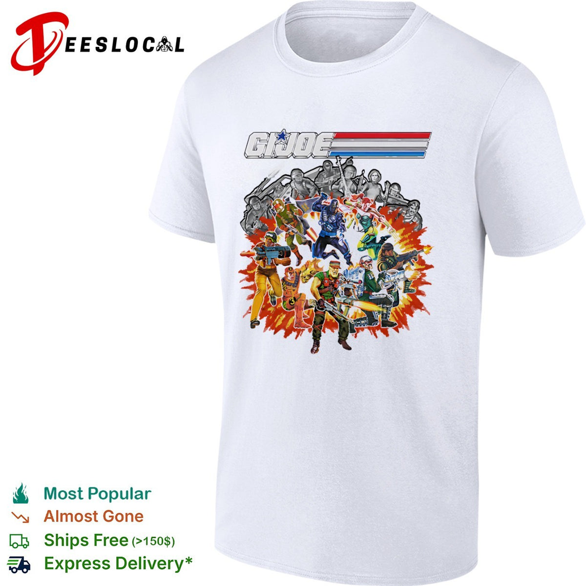 GI Joe A Real American Hero Action Force 80s Cartoon Nostalgia Retro shirt