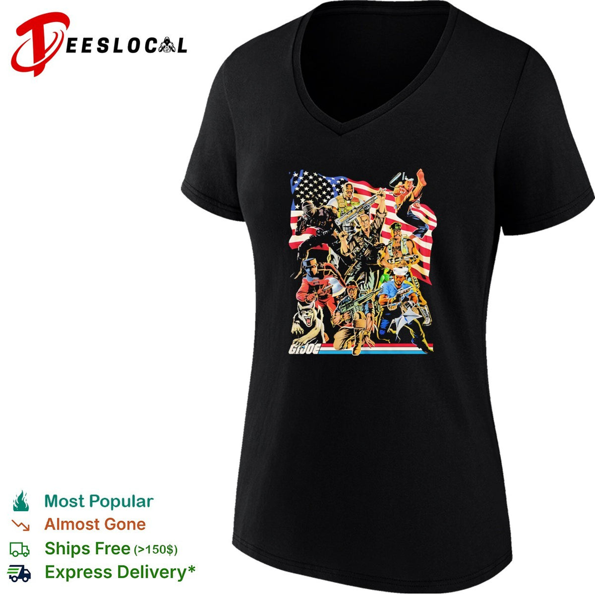 GI Joe American flag shirt
