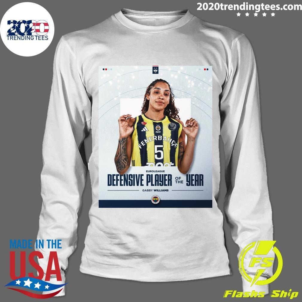 Gabby Williams is the #EuroLeagueWomen Defensive Player of the Year Shirt