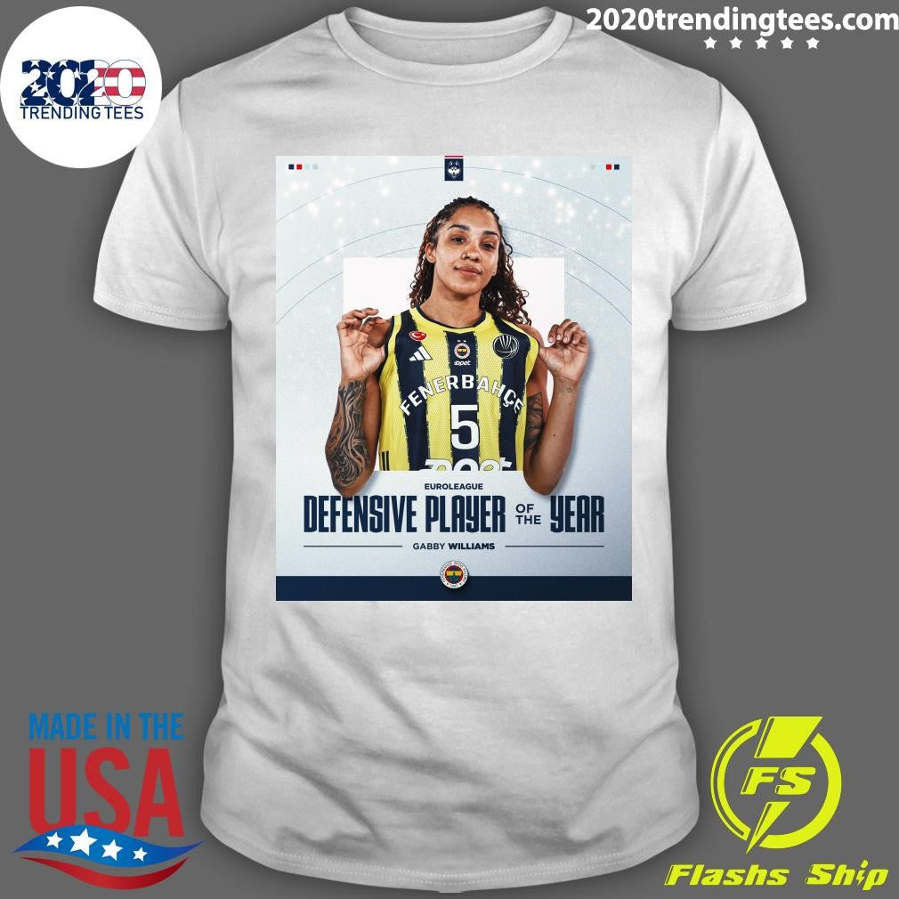 Gabby Williams is the #EuroLeagueWomen Defensive Player of the Year Shirt