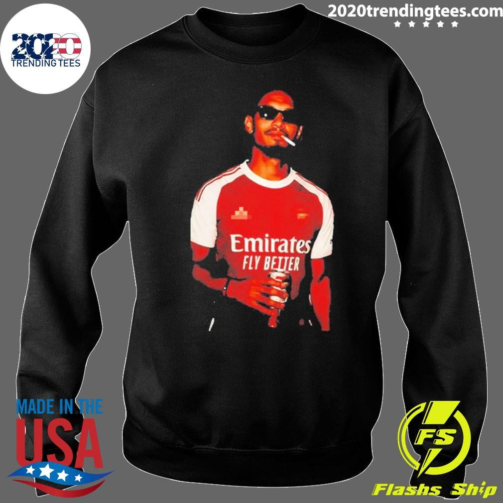 Gabriel Magalhaes Arsenal Jersey Smoking Shirt