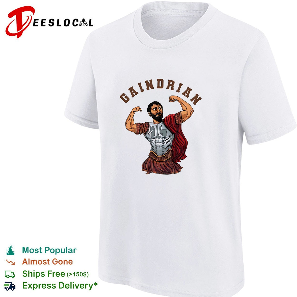 Gaindrian muscle arm posing shirt