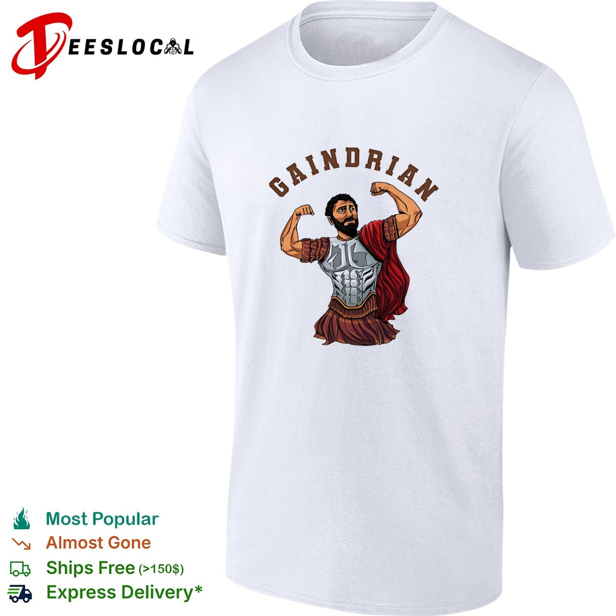 Gaindrian muscle arm posing shirt