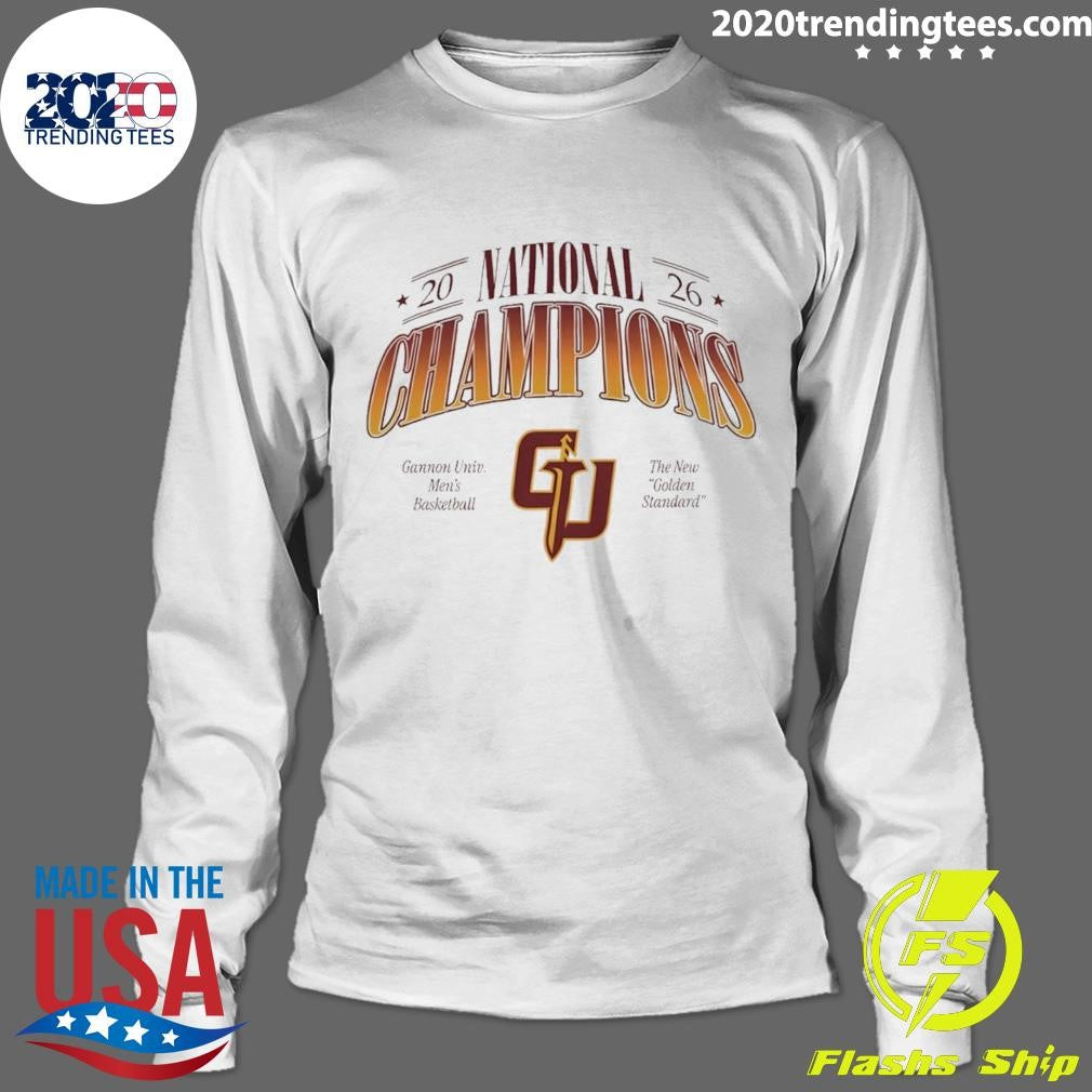 Gannon Golden Knights Men’s Basketball The New Golden Standard 2026 National Champions Shirt