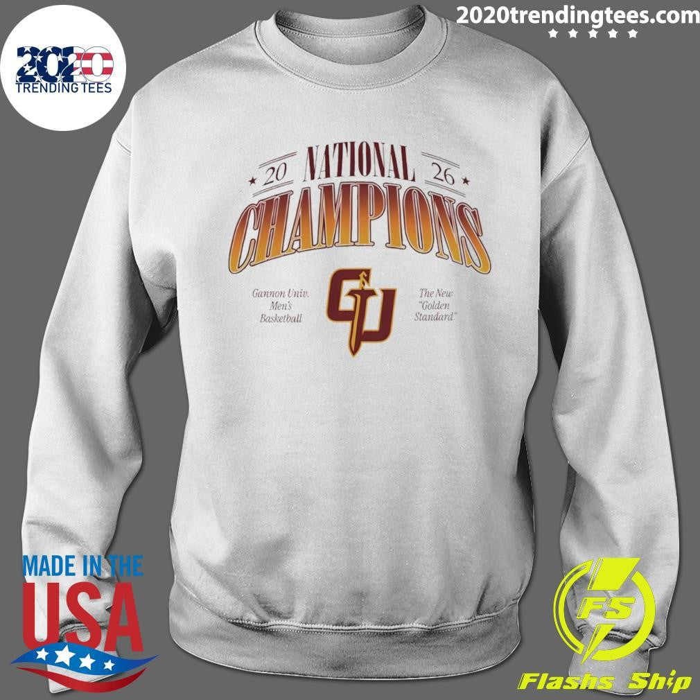 Gannon Golden Knights Men’s Basketball The New Golden Standard 2026 National Champions Shirt