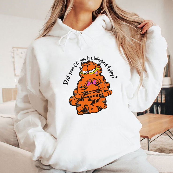 Garfield Did Your Cat Get His Whiskers Today Shirt