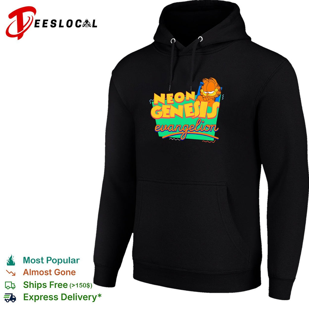Garfield Neon Genesis Evangelion Mashup shirt