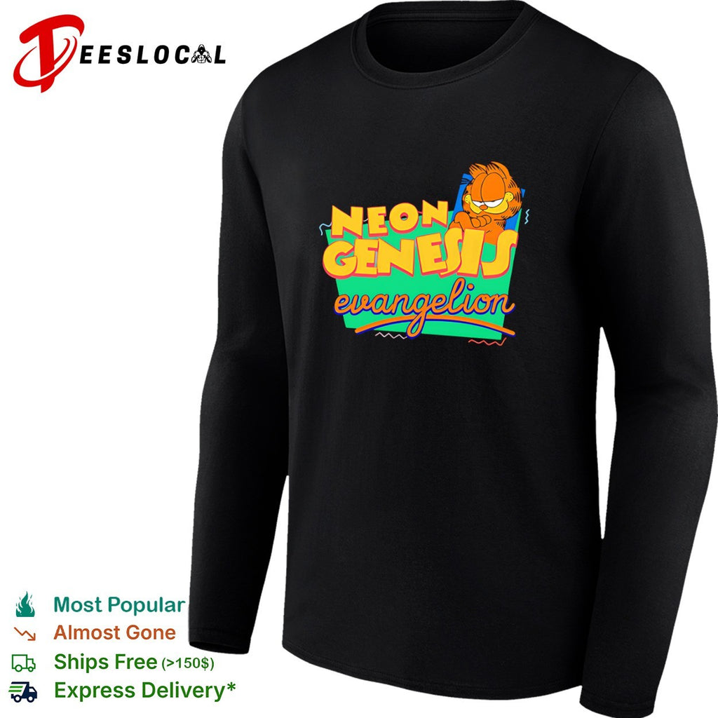 Garfield Neon Genesis Evangelion Mashup shirt