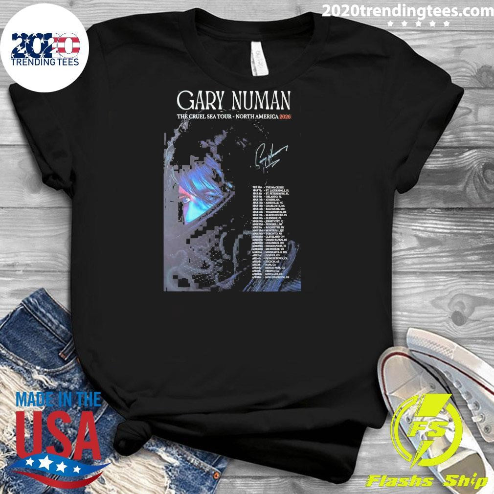 Gary Numan The Cruel Sea Tour North America 2026 Signature Shirt