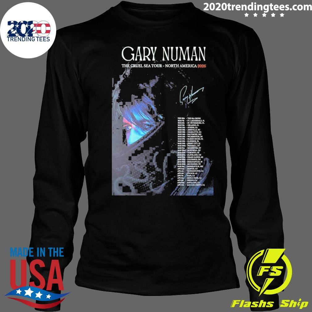 Gary Numan The Cruel Sea Tour North America 2026 Signature Shirt