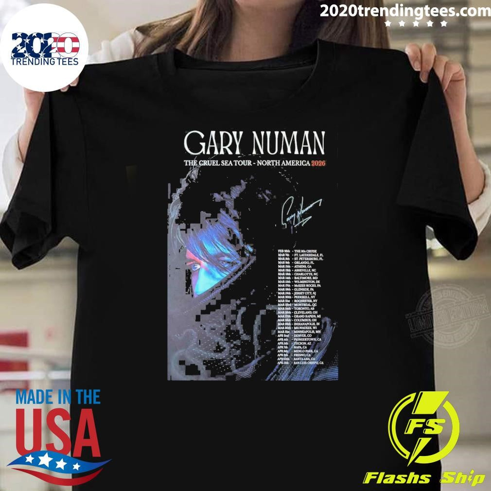 Gary Numan The Cruel Sea Tour North America 2026 Signature Shirt