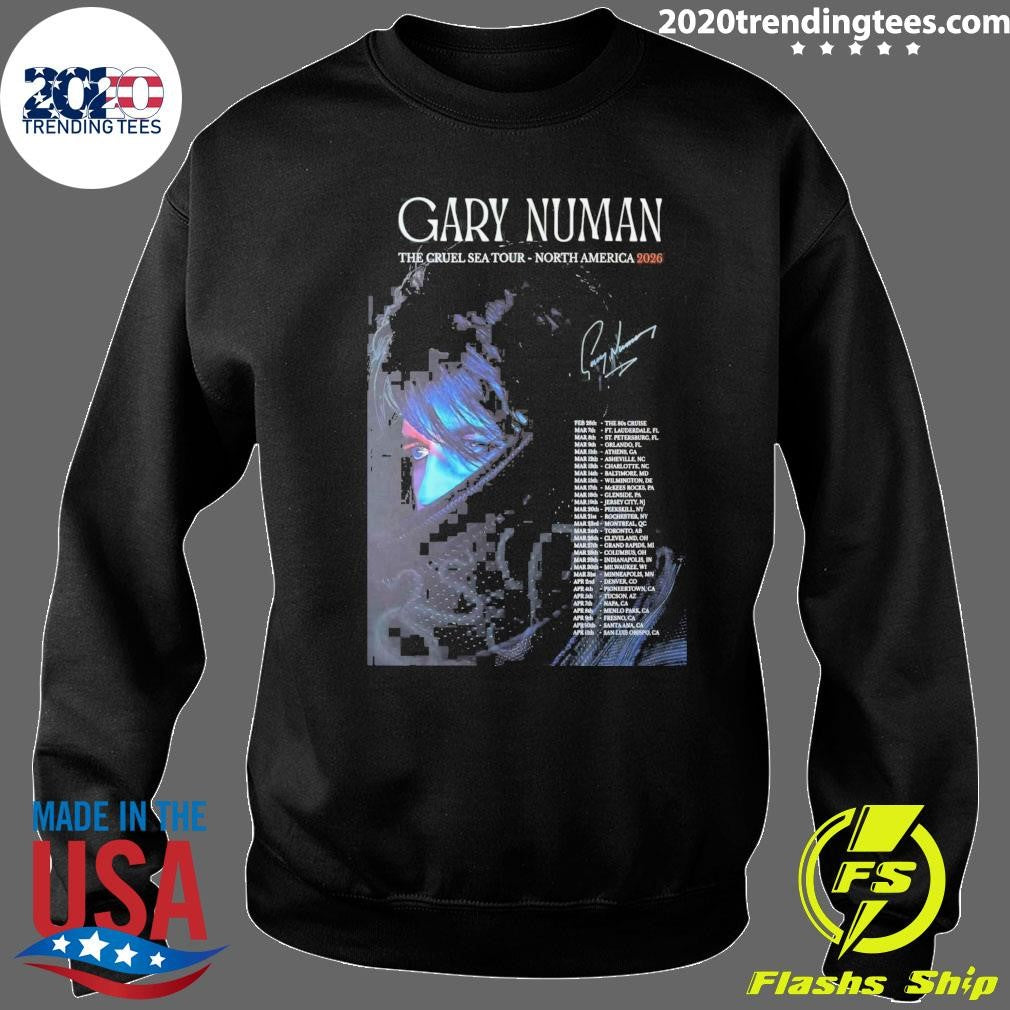 Gary Numan The Cruel Sea Tour North America 2026 Signature Shirt