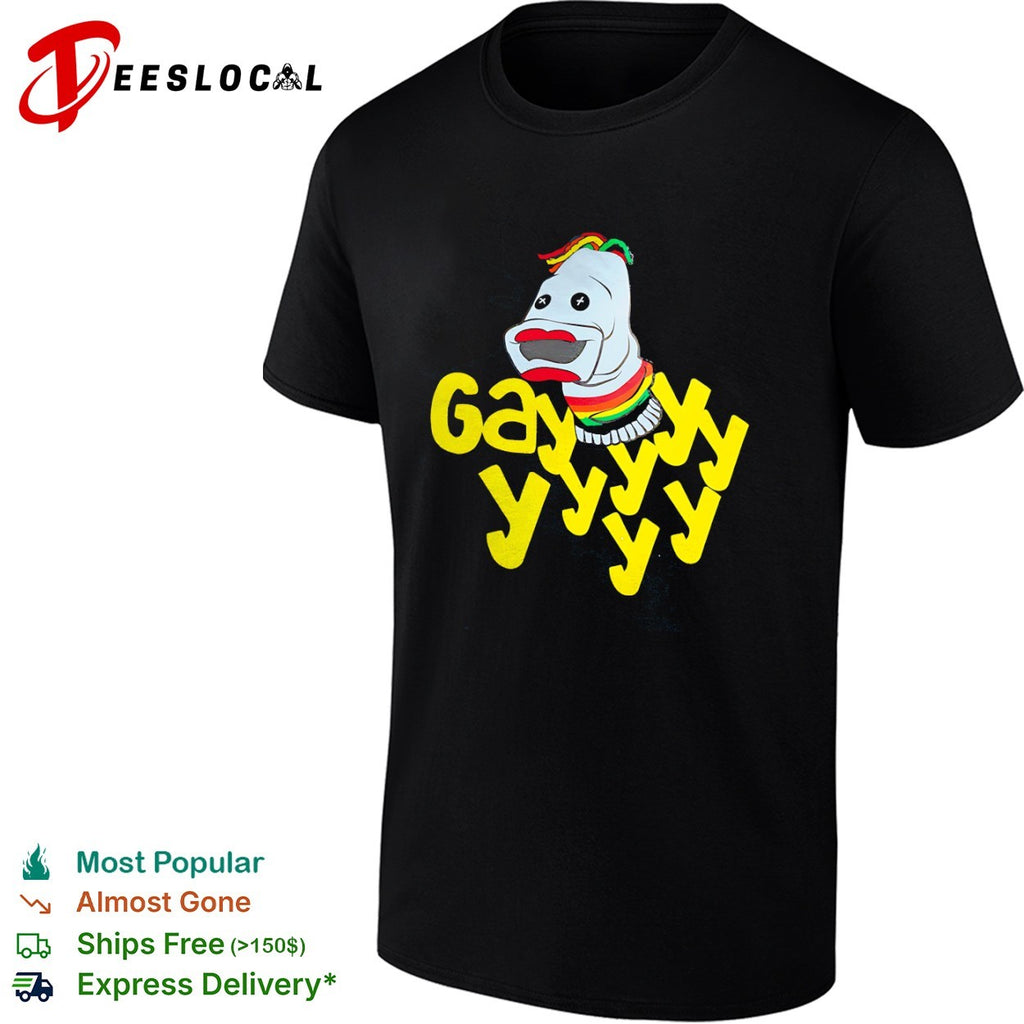 Gay yyyyyy Sock Puppet Rainbow shirt
