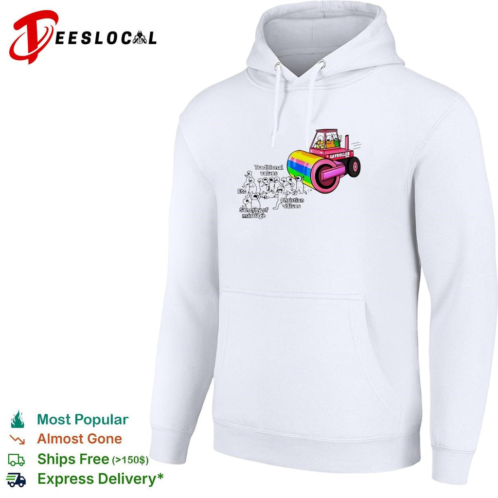 Gayroller rainbow steamroller LGBTQ pride funny shirt