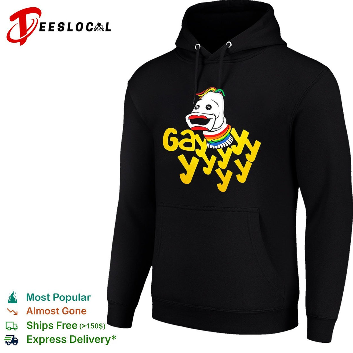 Gayyyyyy Sock Puppet Pride Rainbow LGBTQ shirt