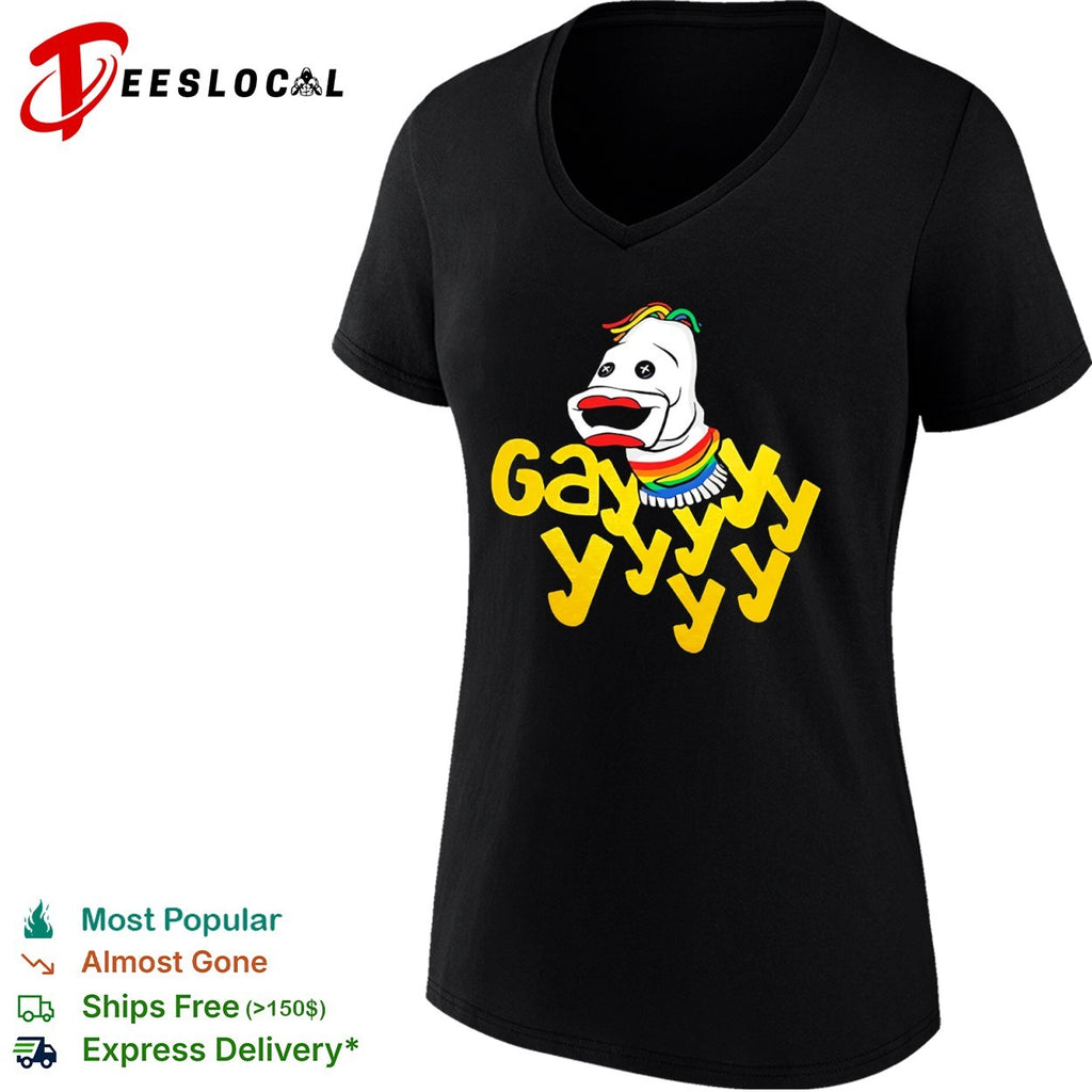 Gayyyyyy Sock Puppet Pride Rainbow LGBTQ shirt