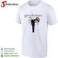 Genderman holding LGBT flag gay shirt
