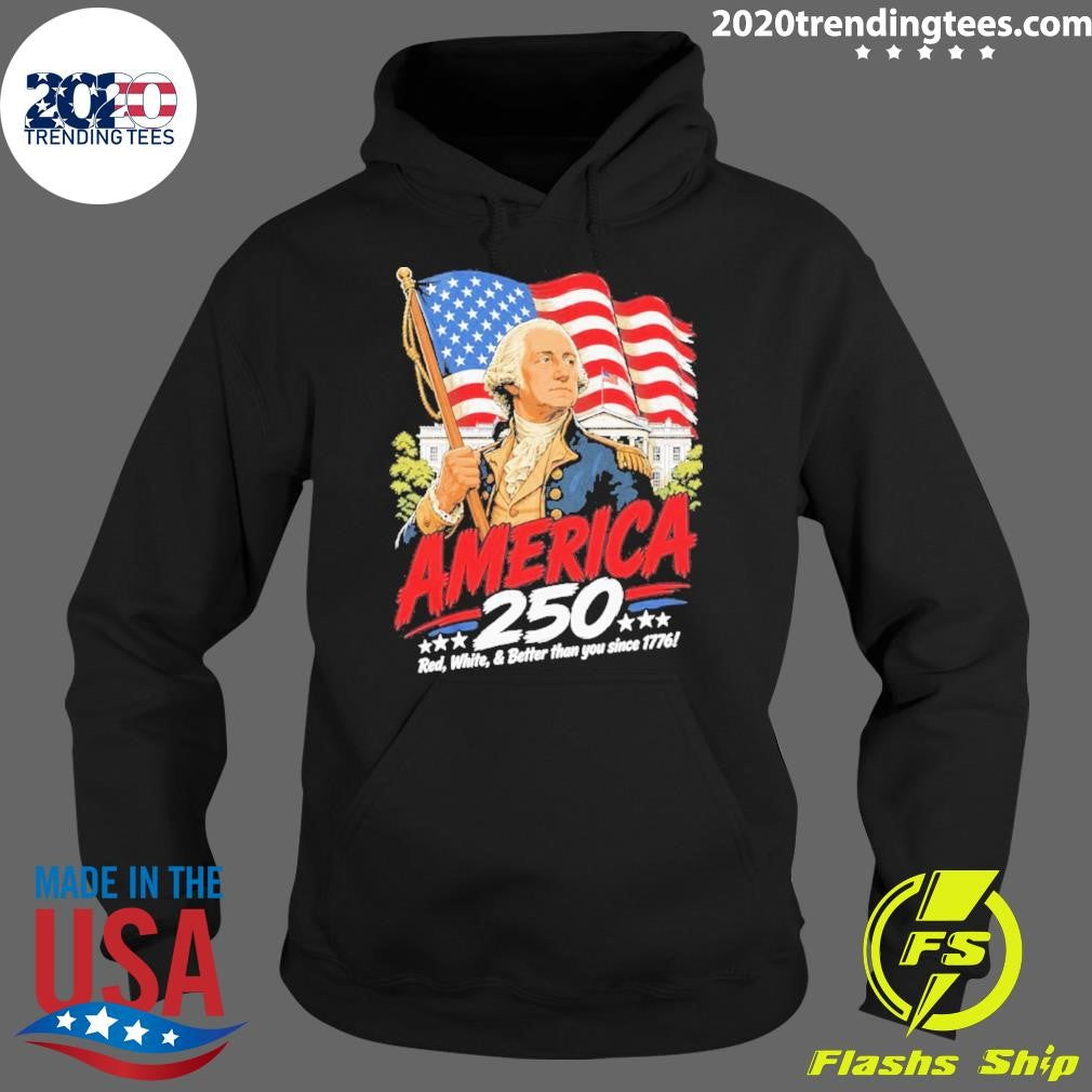 George Washington 250 Patriotic 4th Of July Graphic Shirt