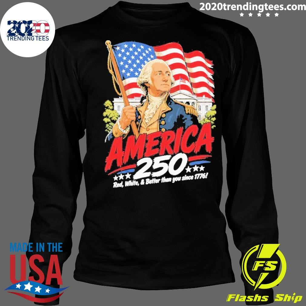 George Washington 250 Patriotic 4th Of July Graphic Shirt