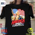 George Washington 250 Patriotic 4th Of July Graphic Shirt