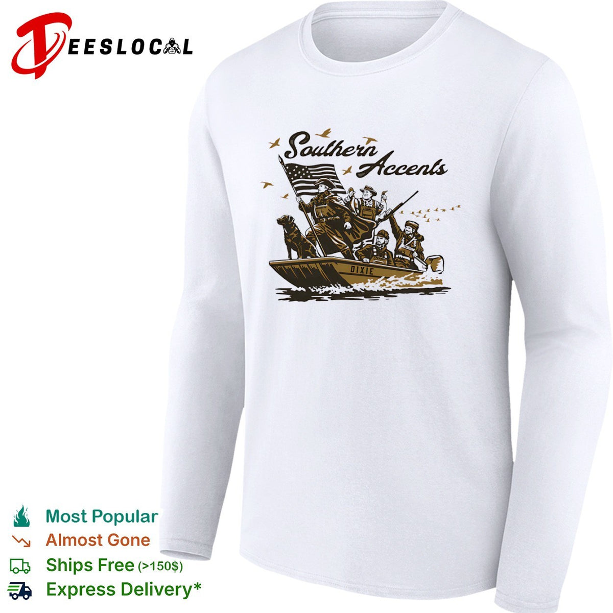 George Washington Robert E Lee Andrew Jackson Davy Crockett Southern Accents shirt