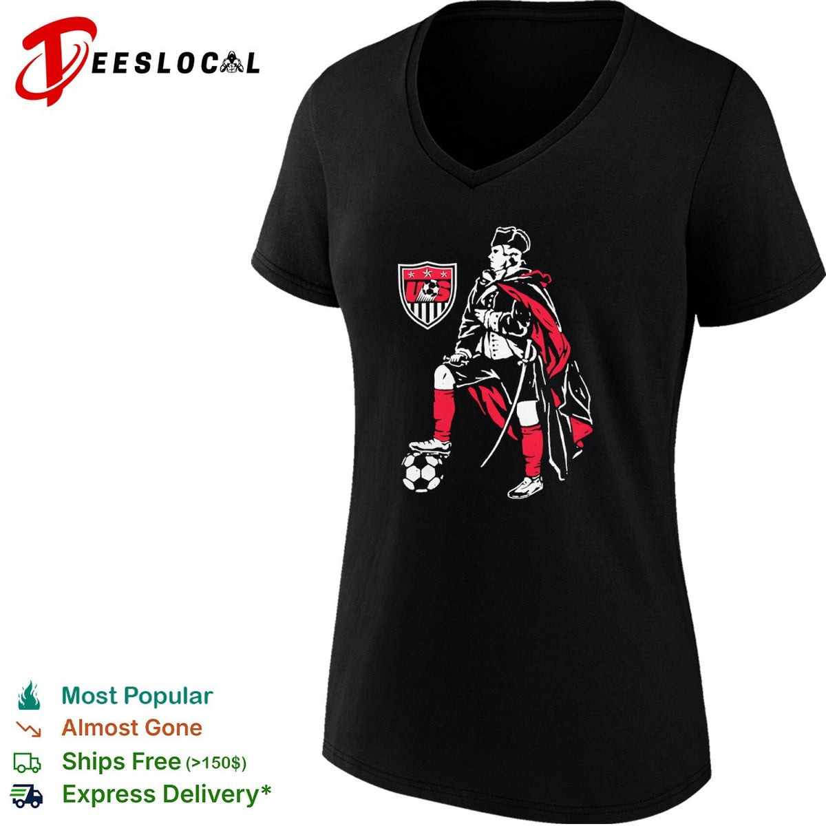 George Washington US Soccer Federation shirt
