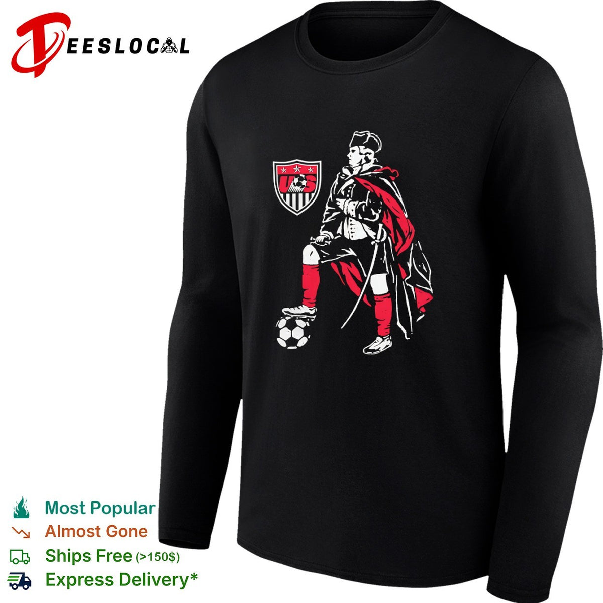 George Washington US Soccer Federation shirt