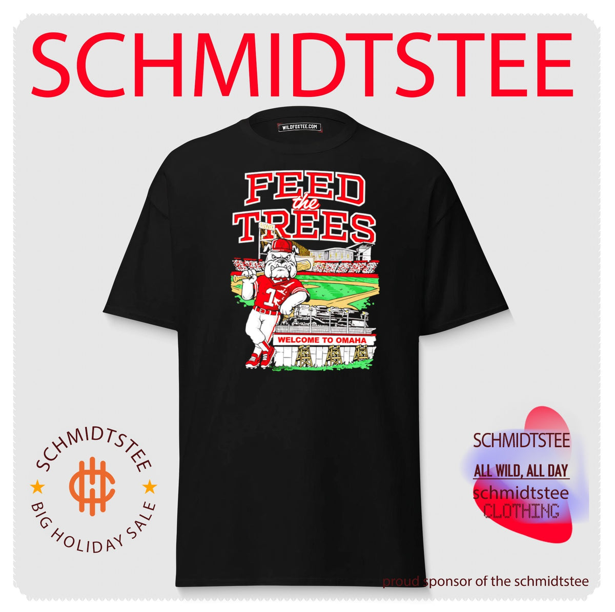 Georgia Bulldogs 2026 College World Series Feed The Trees mascot shirt