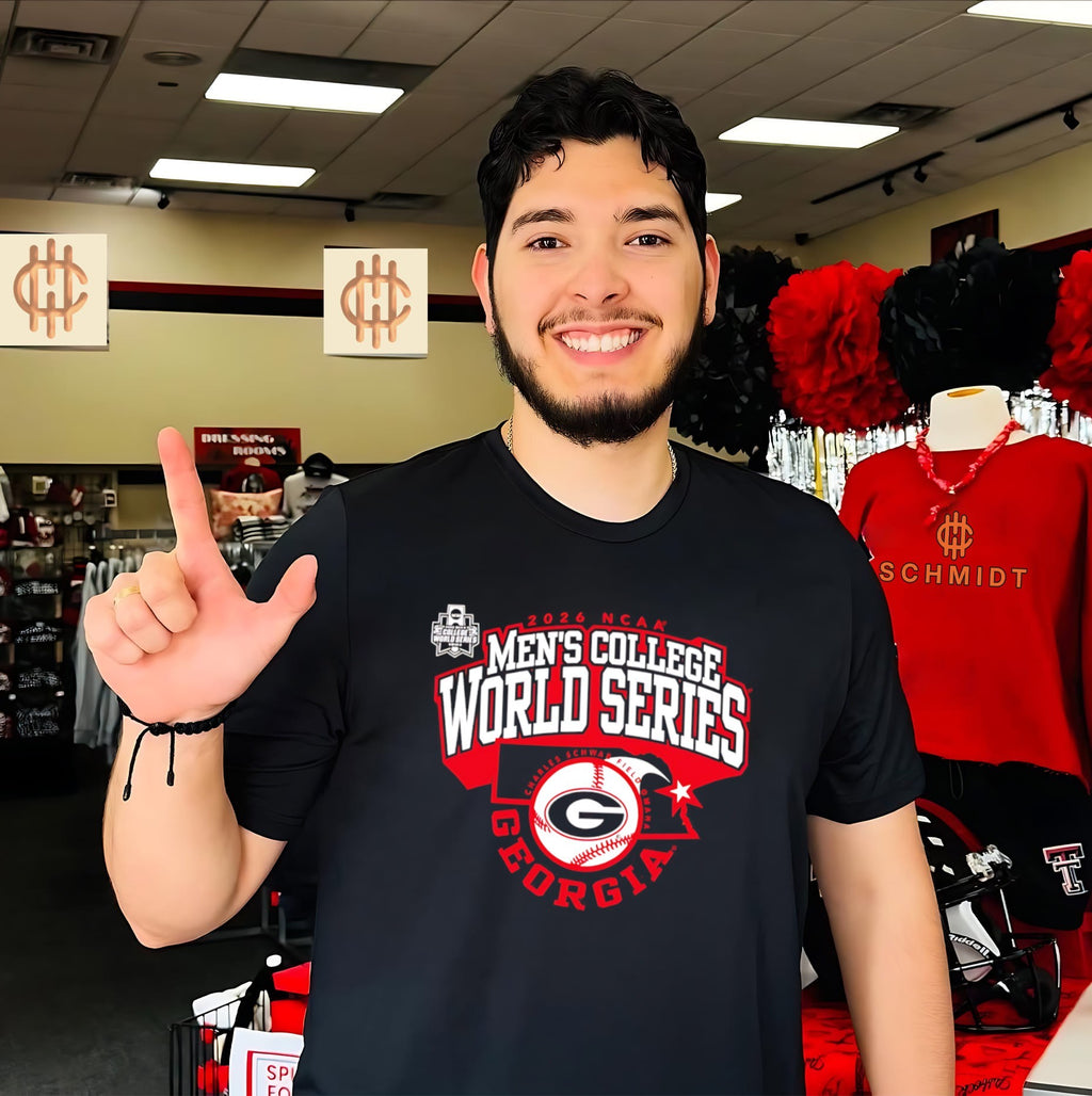 Georgia Bulldogs 2026 College World Series State Outline Omaha Bound shirt