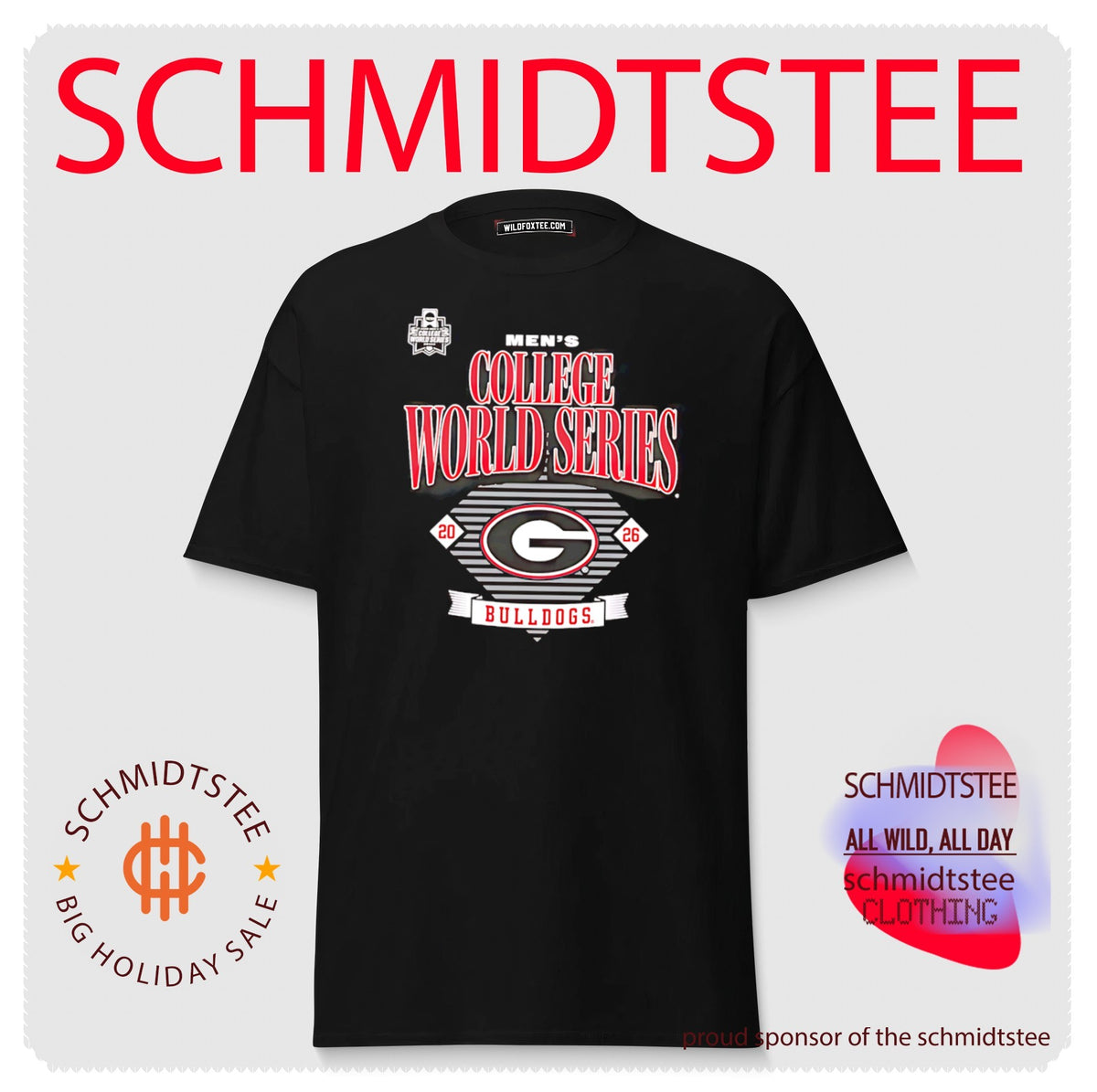 Georgia Bulldogs 2026 NCAA Baseball Men’s College World Series shirt