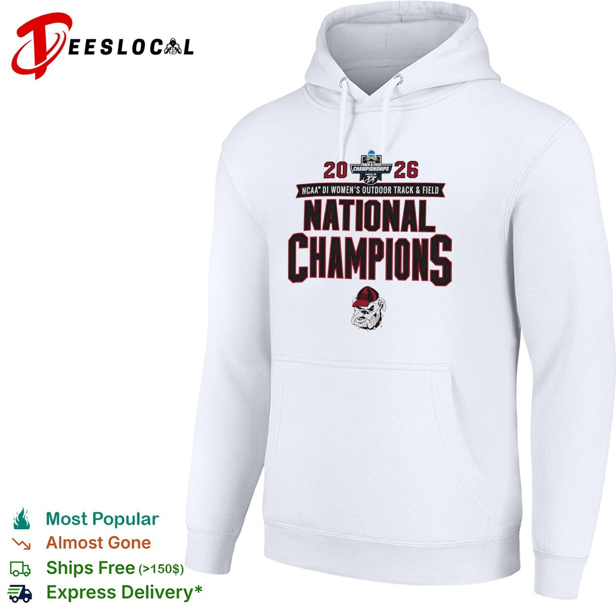 Georgia Bulldogs 2026 NCAA DI Women’s Outdoor Track and Field National Champions shirt