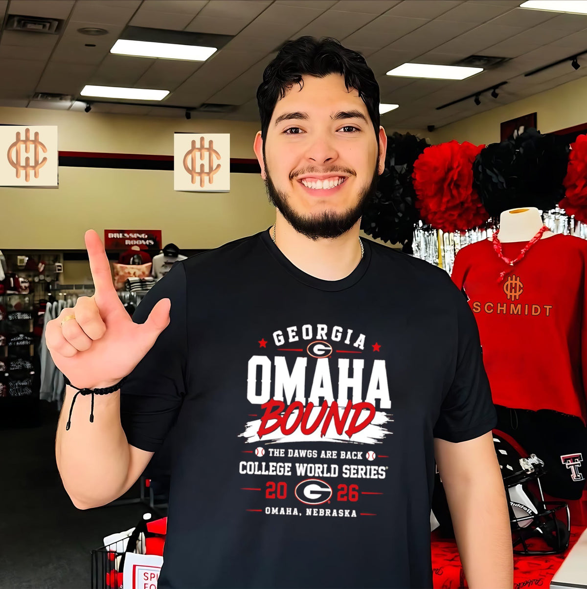 Georgia Bulldogs Back to Omaha 2026 NCAA Baseball Men’s College World Series shirt